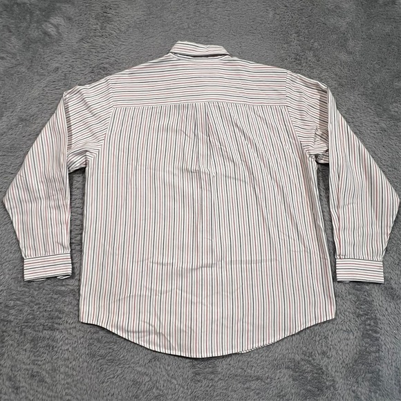 Vintage Cabin Creek Button Down Shirt Women's 12 White Striped Long Sleeve - Picture 10 of 13